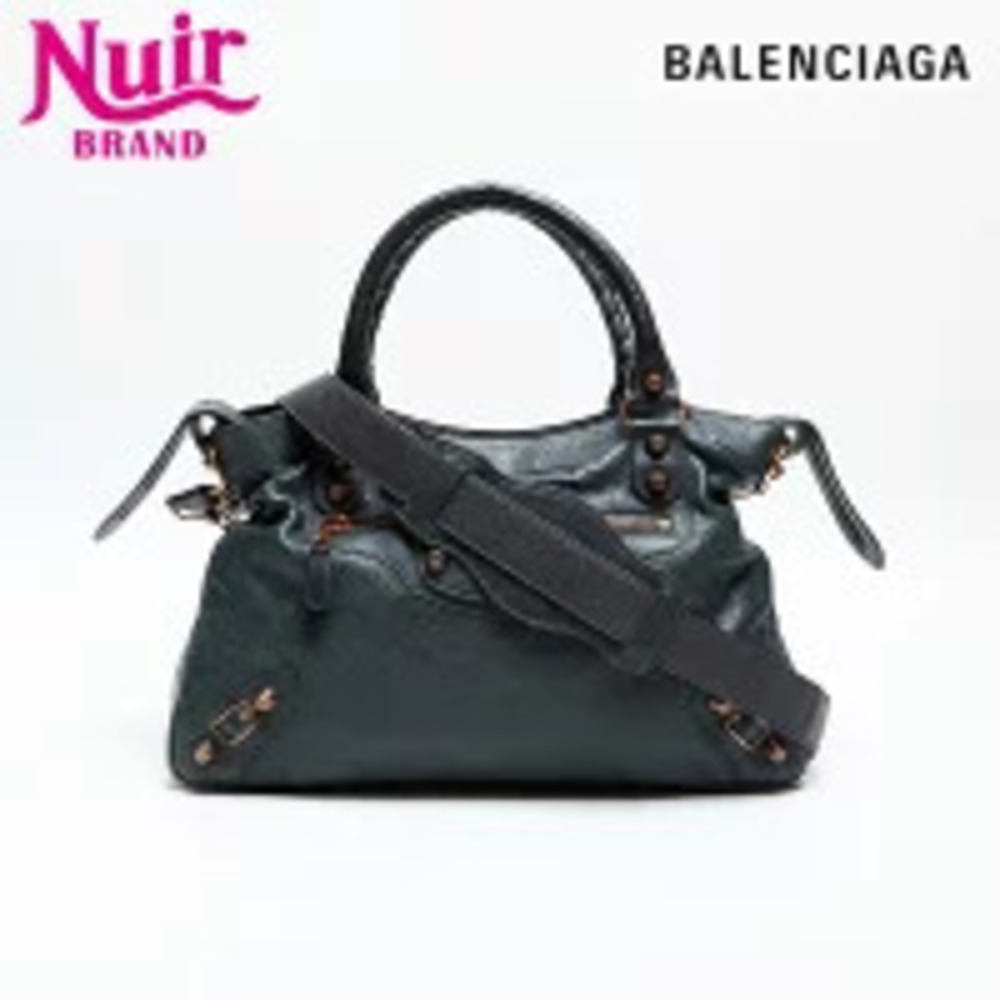 Balenciaga City Giant Shoulder Bag Green - Picture 1 of 13
